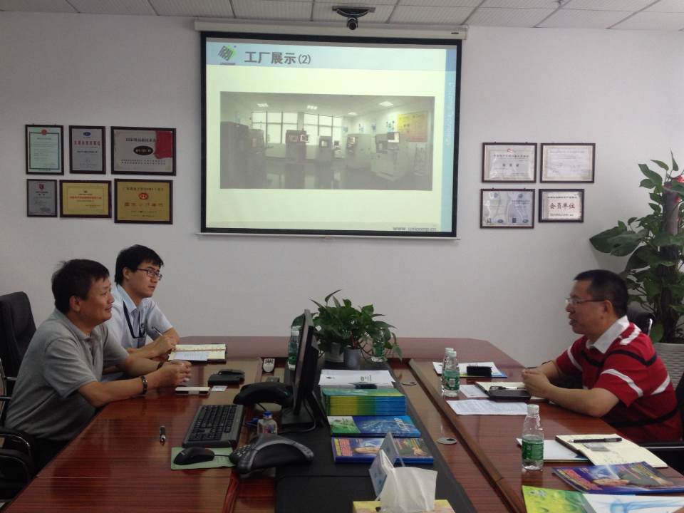 热烈欢迎LED产业联合会会长一行莅临日联科技