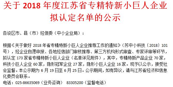 喜讯！日联科技荣获“江苏省科技小巨人企业”